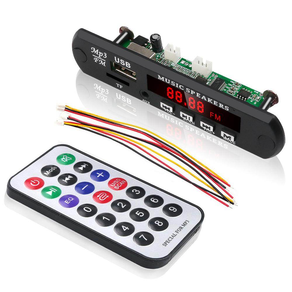 Bộ Giải Mã MP3 Radio Xe Hơi Không Bluetooth Bộ Giải Mã Âm Thanh Mô-đun Âm Thanh FM AUX 3.5MM DC 5V 12V