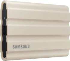 Samsung T7 lá chắn 2TB mã hóa điện thoại di động tốc độ cao Ổ cứng lưu trữ thể rắn màu be