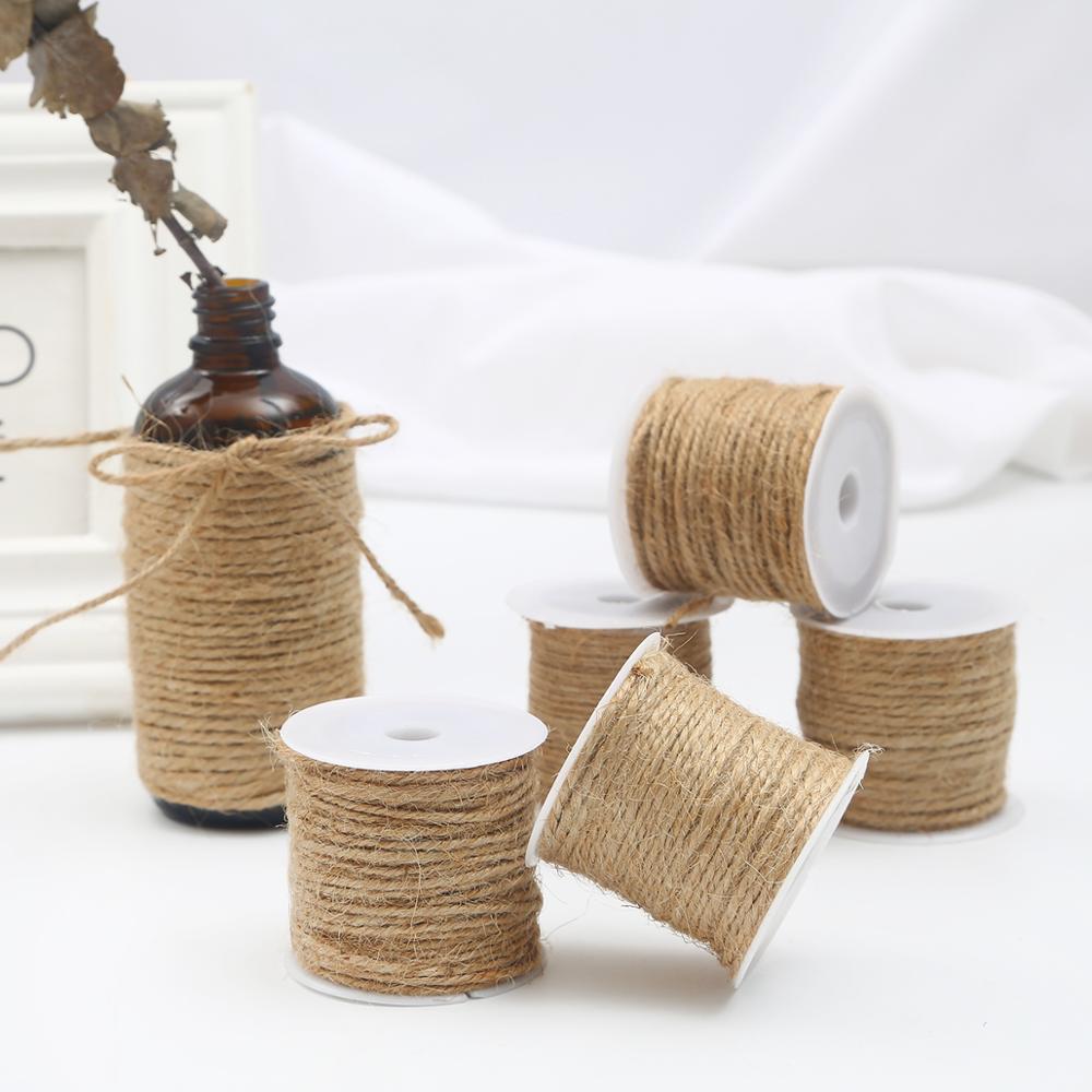 Borelap Rope 5-15M Natural Jute Twine Burlap String Hemp Rope Presents Packing ing ...