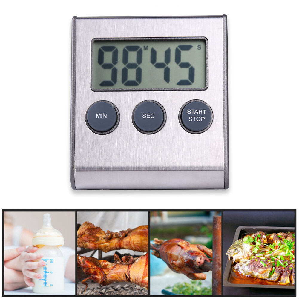 【ANENG】 Kitchen Countdown LCD Digital Timer Cooking Alarm Reminder Magnet Clock
