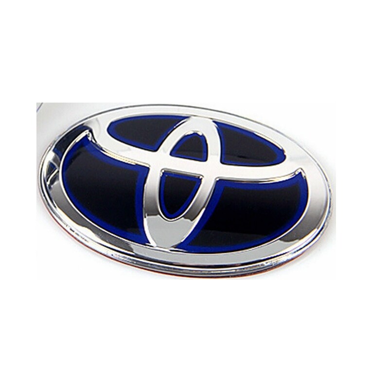 67X45 Mm Lái Ô Tô Hiệu Logo Cho Xe Toyota Lai PMMA Huy Hiệu Đen Với Màu Xanh Ký Miếng Dán Mark dán