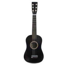 23inch Guitar Mini Guitar Basswood Kid’s Musical Toy Acoustic Stringed Instrument with Plectrum 1st String Black
