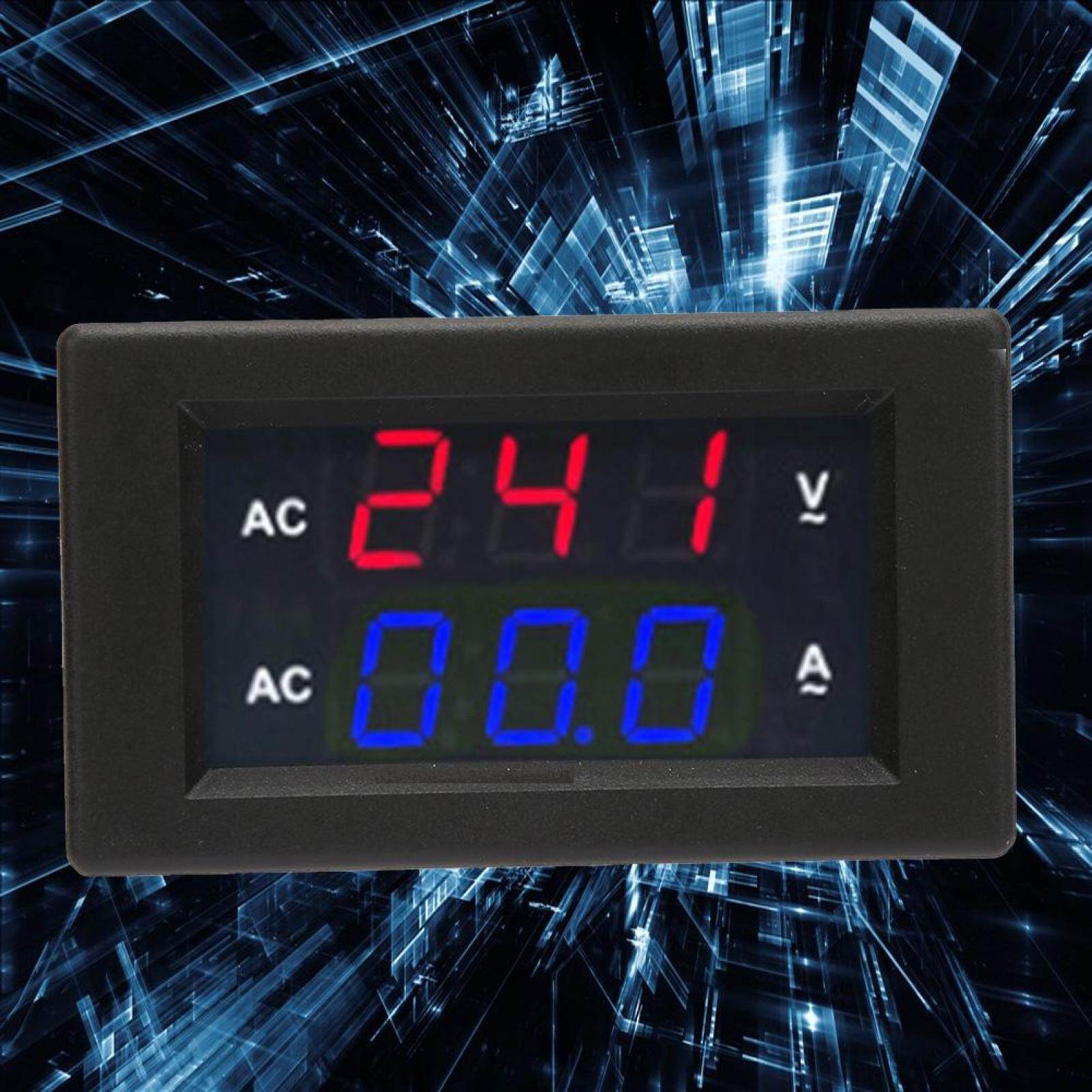 LED Digital Display AC 100~300V Voltmeter 0-10A Ampere Meter