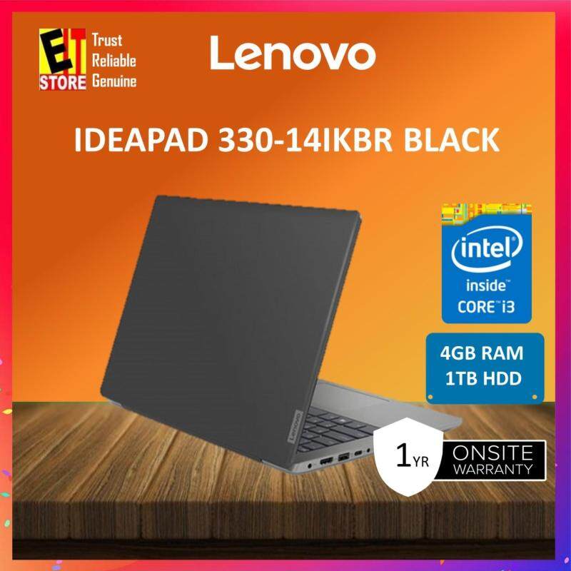 LENOVO IDEAPAD 330-14IKBR 81G2006WMJ BLACK (I3-7020U/4GB/1TB/14 /DVD/W10/1Y)+BAG Laptop Malaysia