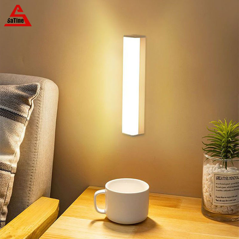 SaTine Đèn Ngủ Nhỏ Led Hoàn Toàn Tự Động Đèn Ngủ Đầu Giường Ký Túc Xá Đèn Phòng Tắm Hành Lang Không Cắm Điện