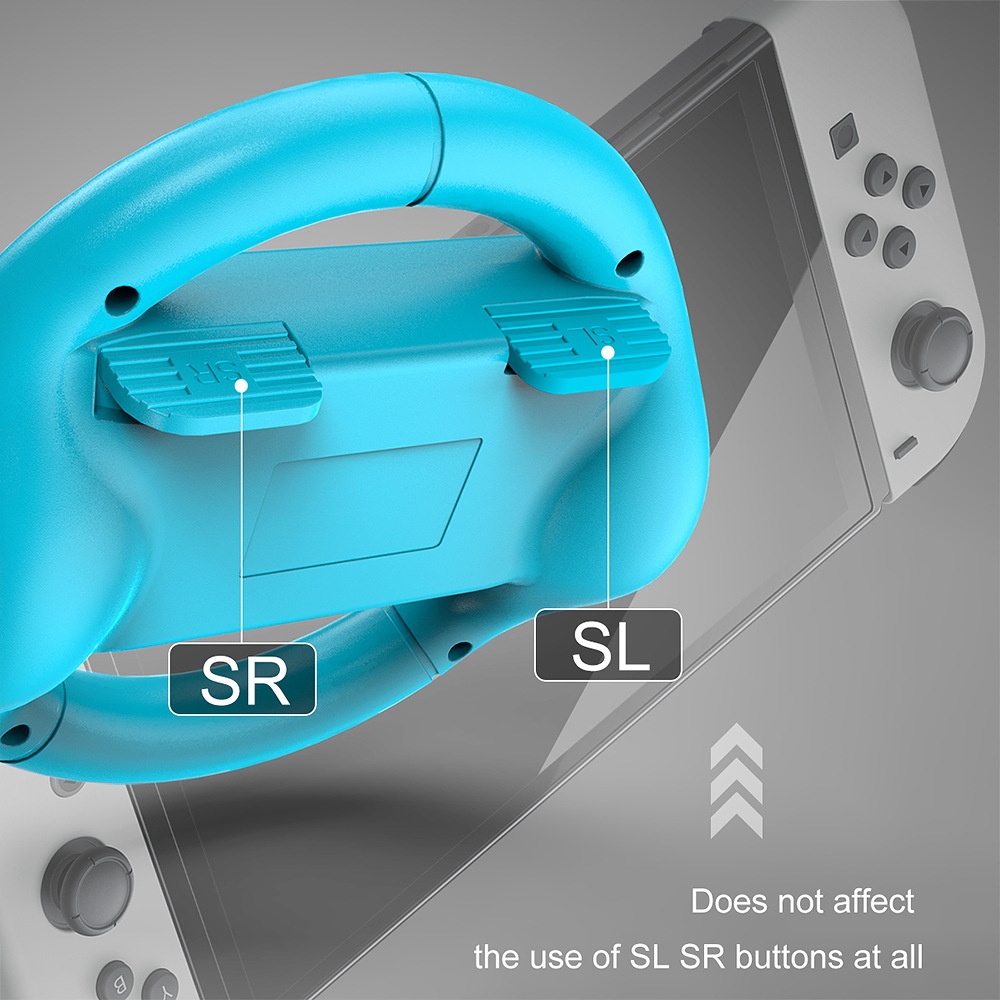 BLUEKAKA Joycon Tay Cầm Đua Lái Trò Chơi Giá Đỡ Bánh Lái Cho Nintendo Switch Oled /NS Joy-Con Tay Cầm Điều Khiển Hỗ Trợ Tay Cầm