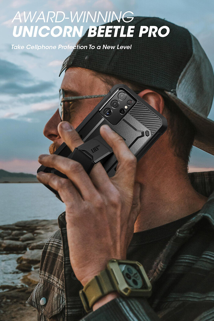SUPCASE UB Pro Đối Với Samsung Galaxy S21 Siêu 5G Ốp (Bản Phát Hành 2021) Bảo Vệ Màn Hình Tích Hợp Với Vỏ Bọc Chắc Chắn Và Chân Đế Toàn Thân