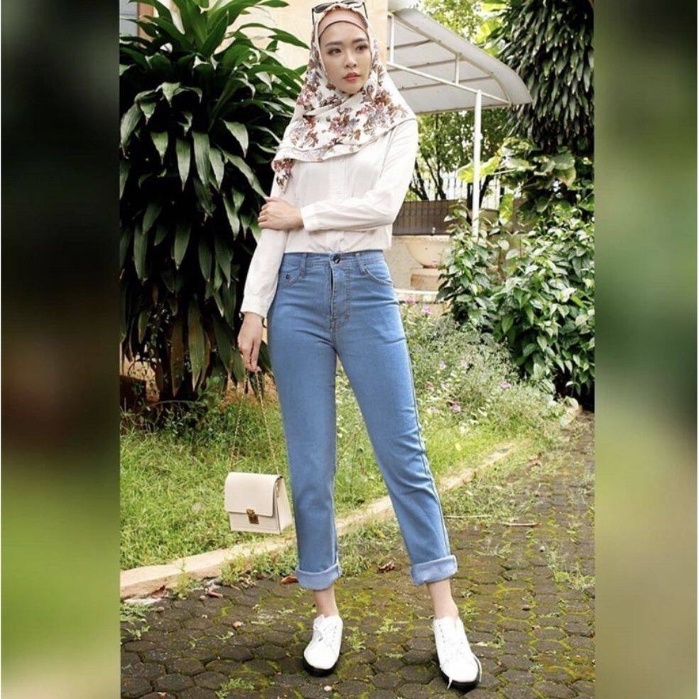 Seluar Jeans Perempuan Denim Material Jeans Pants For Girl Fashion Summer Lazada