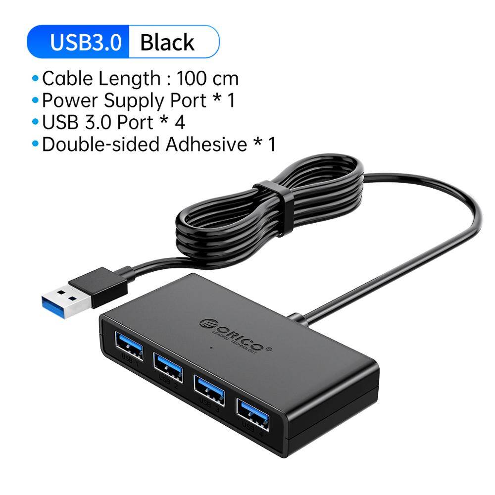 Orico usb 3.0 hub with micro usb power port multiple high speed splitter colorful otg adapter for computer laptop pc accessories