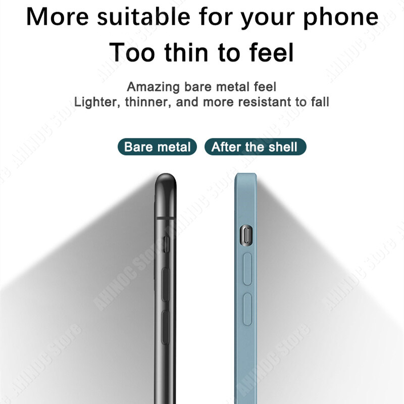 For Xiaomi Redmi Note 10 Note 10S Phone Case Straight Edge Liquid Silicone Casing Soft Shockproof Back Cover