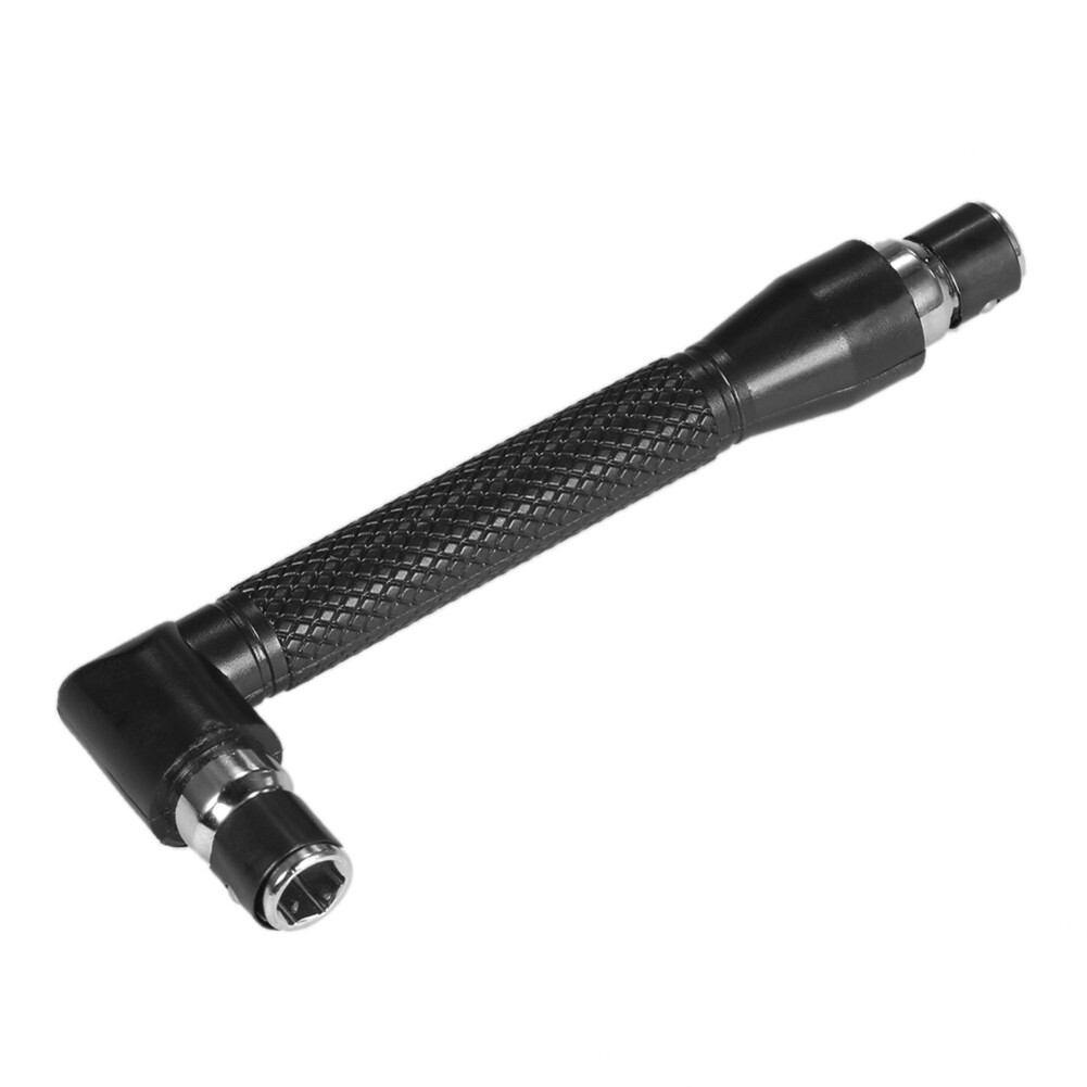 L-shaped Angle Socket Wrench 1/4 Inch Screwdriver Bits Holder Double-head Tool