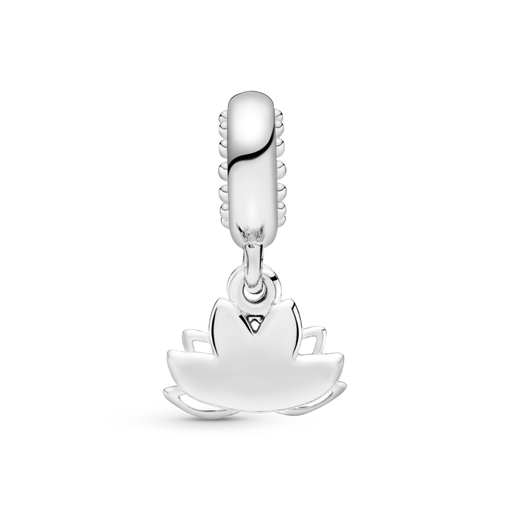 2021 Original Pandoras Lotus Flower Dangle Charm
