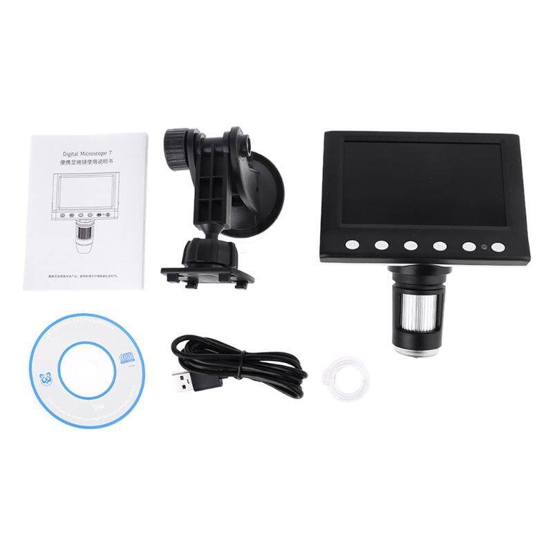 1000X Digital Microscope 4.3" LCD Electronic Rechargeable Video Microscopes Soldering Endoscope Camera Magnifier