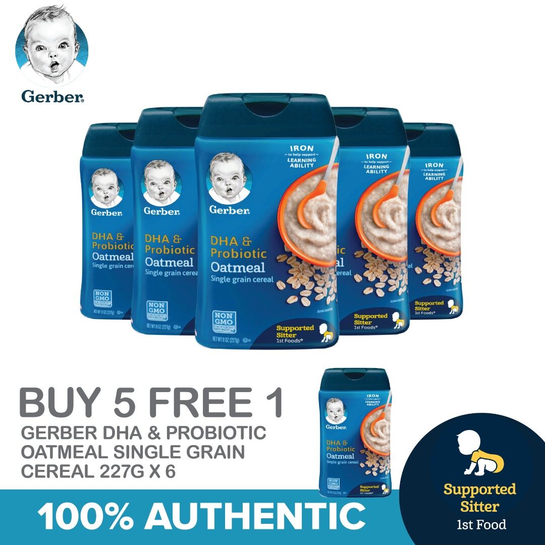 gerber dha and probiotic oatmeal
