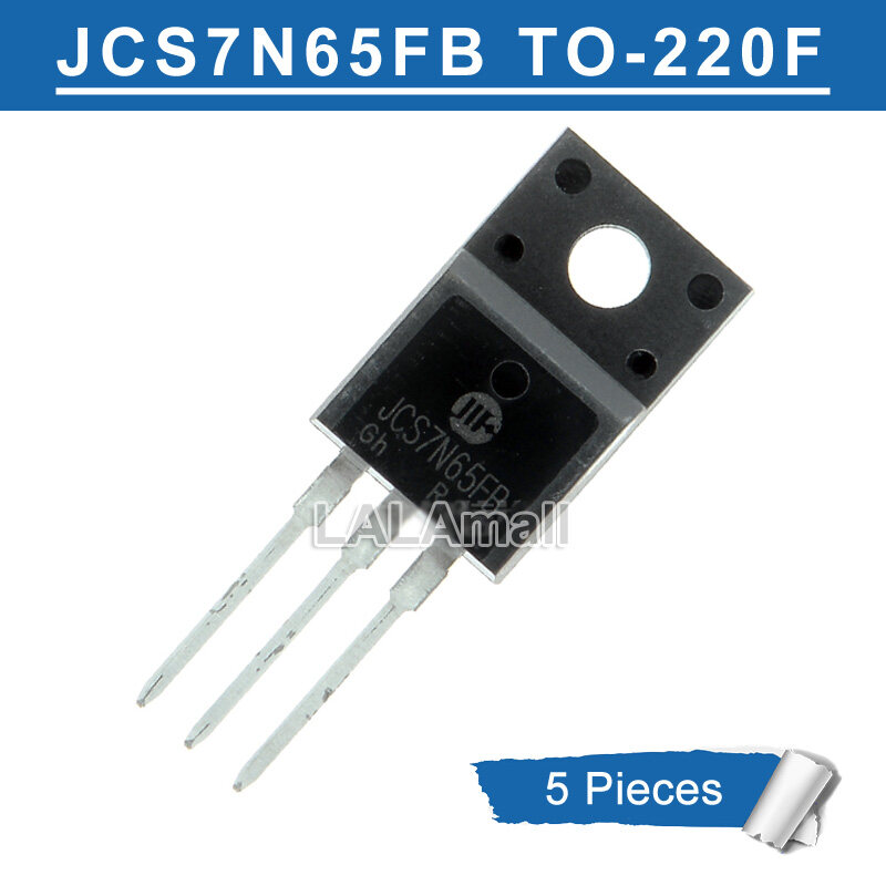5pcs JCS7N65FB TO-220F JCS7N65 7N65 TO220F 7A/650V MOSFET Transistor ...