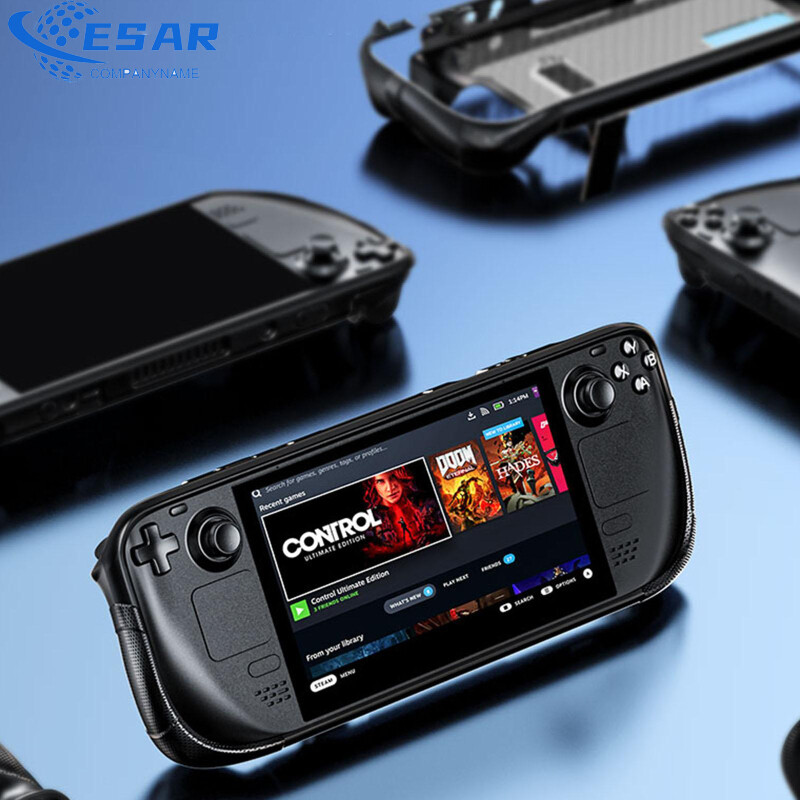 Handheld Game Console Protective Shell Case With Bracket Anti-drop Cover Compatible For Steam Deck Host