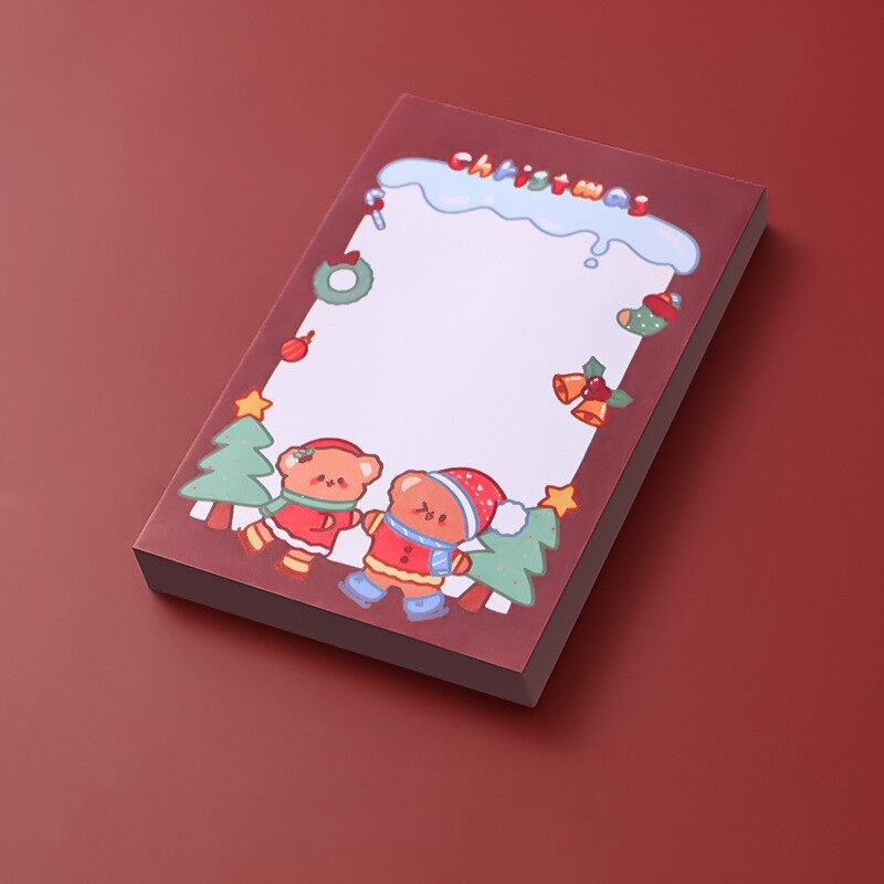 50Sheets Cute Christmas Cartoon Sticky Notes Memo Pads