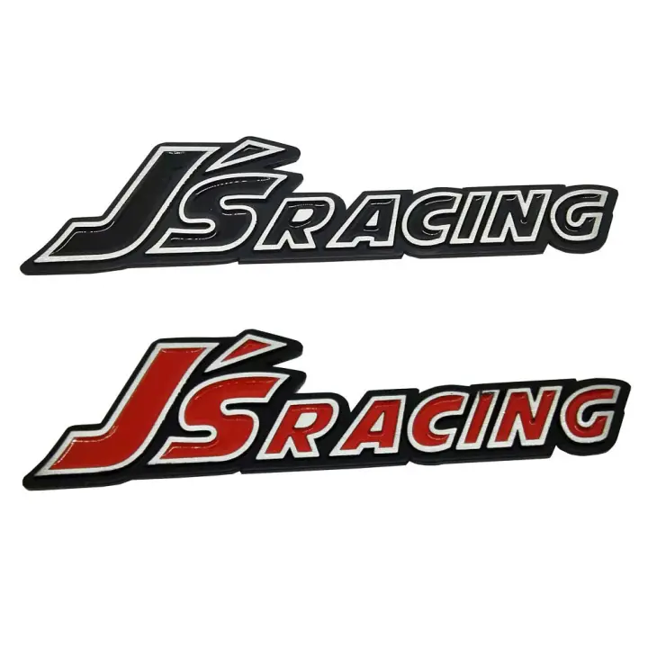 Js Racing 3d Metal Car Decal High Quality Badge New Logo Sticker Emblem Auto Accessories Lazada Singapore