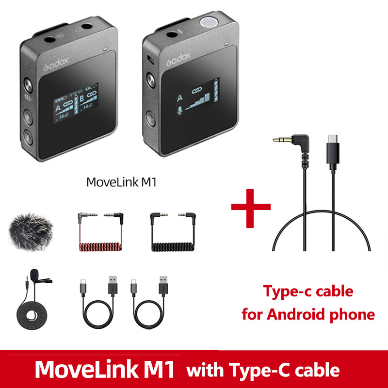 Godox MoveLink M1 M2 Lavalier 2.4GHz Wireless Microphone