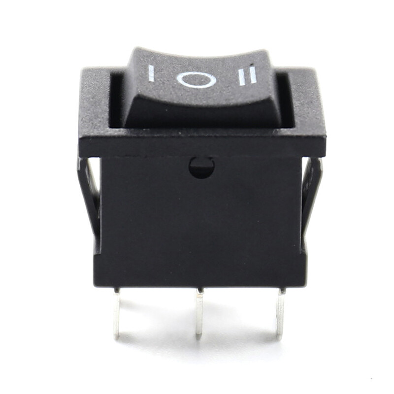 Valitoo KCD2 Mini Black 6PIN On/Off/On Rocker Switch Boat Rocker Switch Third Gear