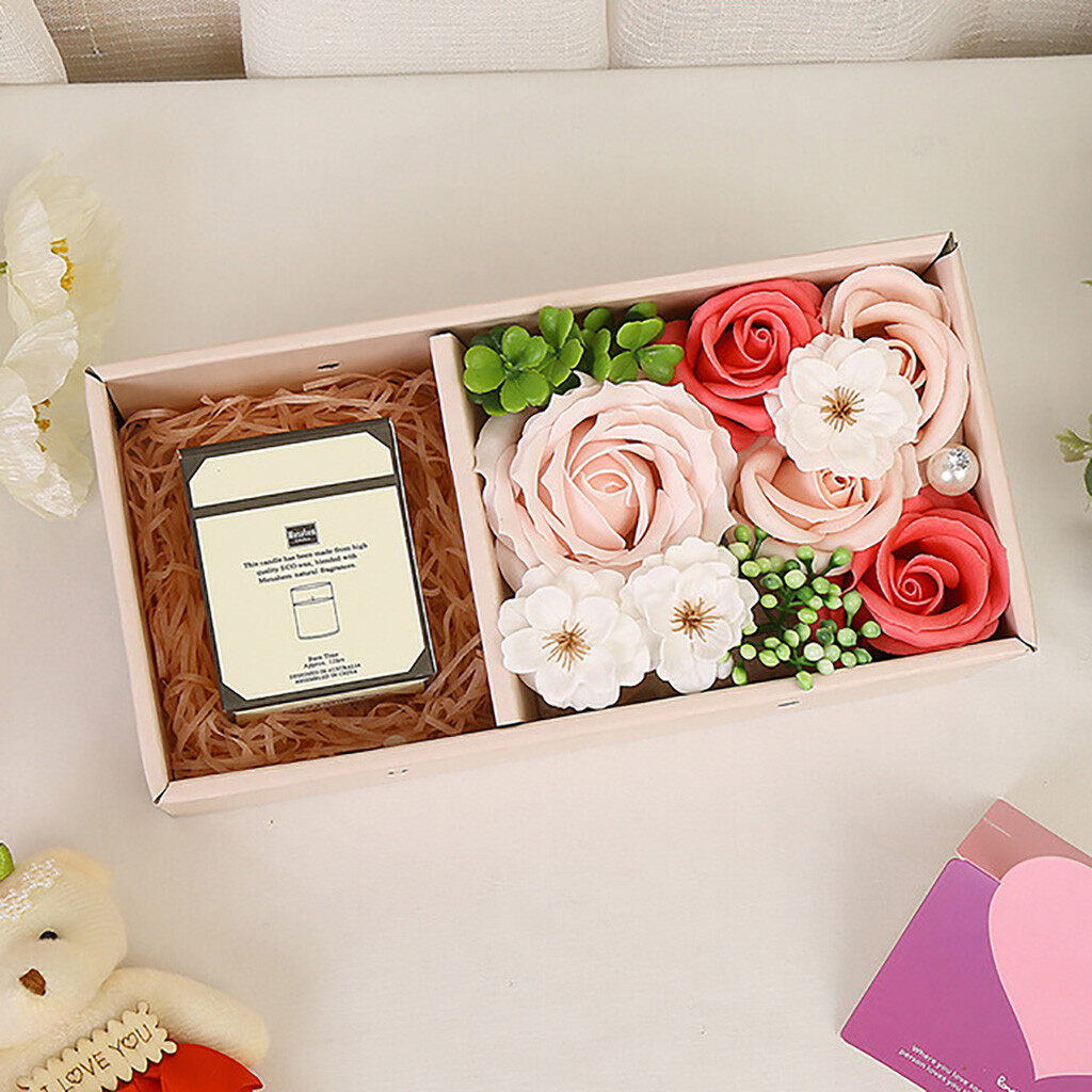 ONML MALL Aromatherapy Rose Soap Flower Flower-made Artificial Soap Flower Rose Gift