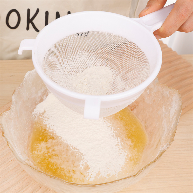 Nhà bếp cầm tay nhựa tái sử dụng lưới bộ lọc lá trà sàng lọc rây bột colander soymilk phin cà phê phụ kiện nhà bếp