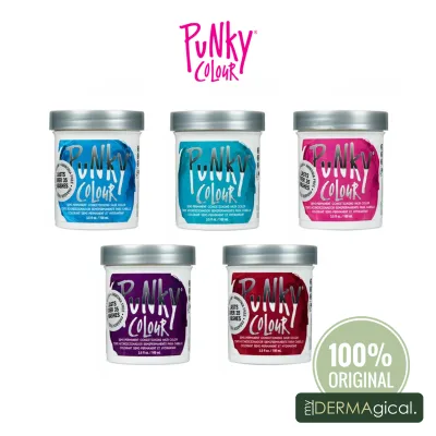 [PUNKY COLOUR USA] Semi-Permanent Conditioning Hair Color 100ml(Lagoon Blue / Turquoise / Flamingo Pink / Purple / Red Wine)