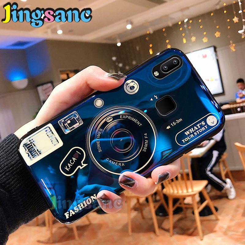 Jingsanc For VIVO V11/V11i/V9/Y85/Y11/V15/V15 Pro Case Blue Light Camera Soft TPU Protective Back Cover