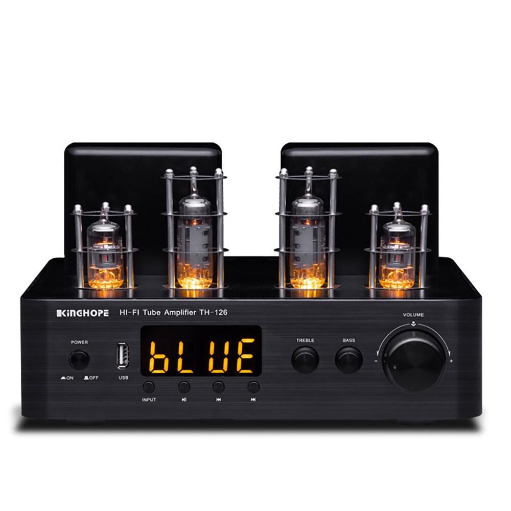 220V HI-FI Tube Amplifier Large Power Tube Home USB Bluetooth Amplifier