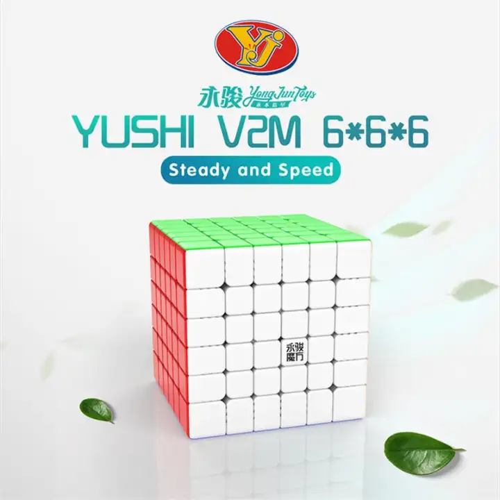 Yj Yushi V2 M 6x6x6 Magnetic Rubik S Cube Stickerless 6 6 6 Speed Magic Cube Puzzle Kids Toys Lazada Singapore