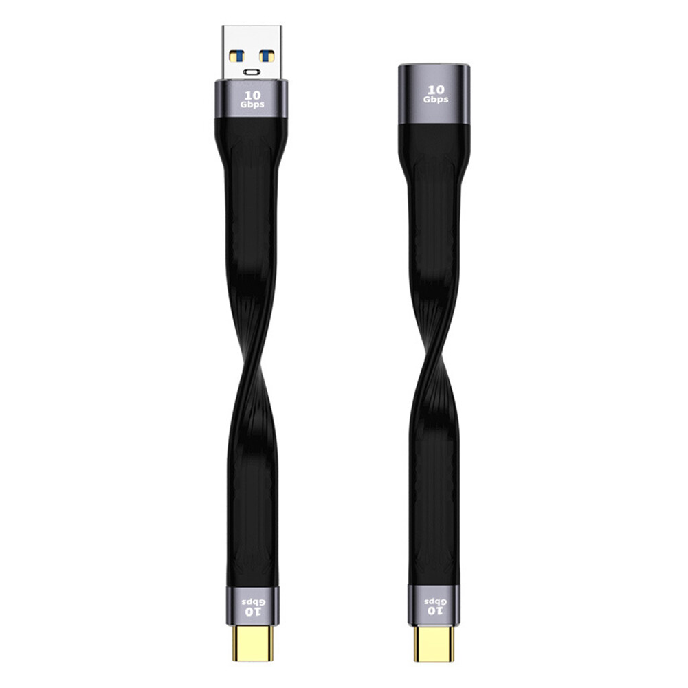 Cáp USB3.1 USB Đực/Cái Sang Type C Dây Sạc Nhanh Ngắn Linh Hoạt Phụ Kiện Di Động