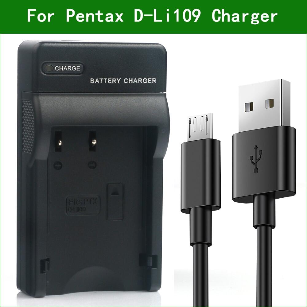 D-li109 d-bc109 digital camera charger for pentax k-r k-30 k-50 k-70 k-500 k-s1 k-s2 kp