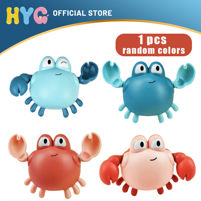Ready Stock】1 PCS Cartoon Bath Toys Animal Crab Classic Baby Water Toy  Infant Swim Turtle Wound-Up Chain Clockwork Toy for Children | Lazada