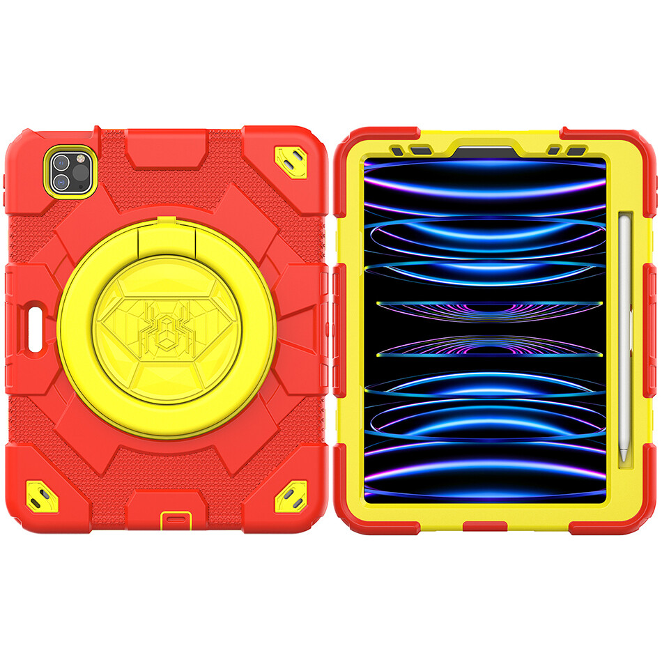 Ifarcase chịu lực cao Ba lớp bảo vệ Silicone Vỏ Ốp ipad Pro 11 Vỏ chống sốc với tay cầm chân đế khe cắm bút chì cho iPad Air 4 Air 5 trẻ em trường hợp