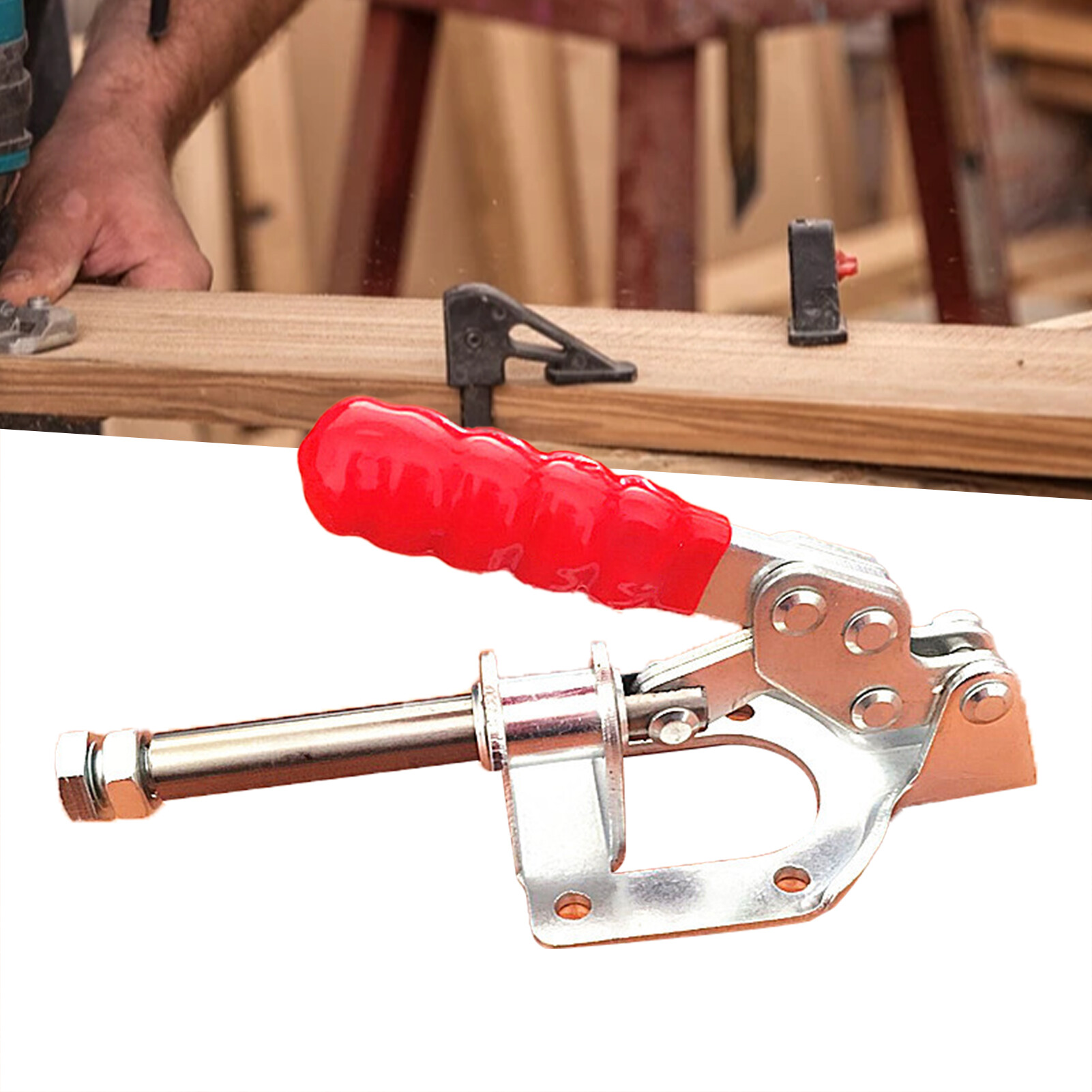 GH-302-FM Push Pull Type Toggle Clamp Anti-slip Hand Tools Sturdy Adjustable Quick Release Clamp for Woodworking