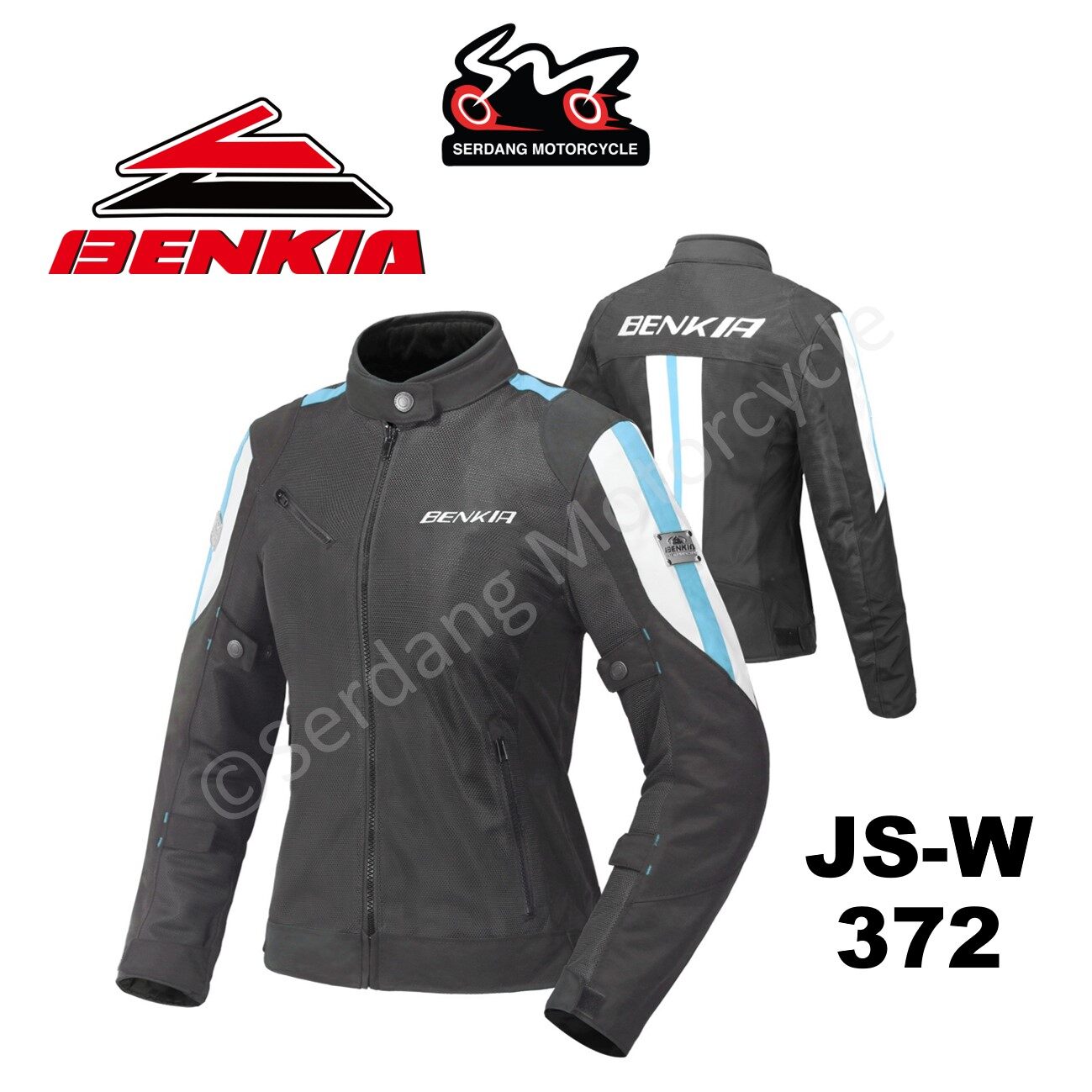 BENKIA JS-W372 Woman Lady Riding Jacket Motorcycle Jaket Rider