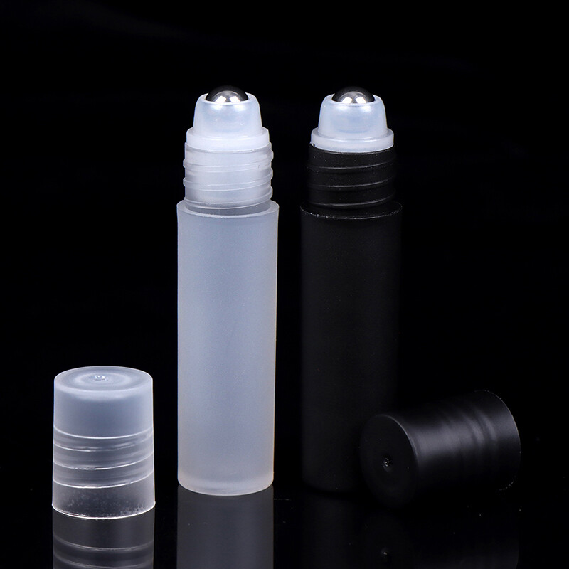 Ruing 5ml cuộn nhựa-on Nước hoa bottlesstainless bi lăn thép container rỗng
