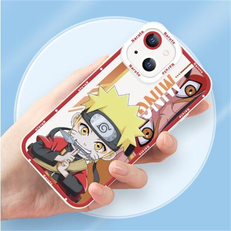 Ốp Điện Thoại Anime Nhật Bản Naruto Hoạt Hình Trong Suốt Chính Hãng Tương Thích Cho iPhone 11 12 13 14 Pro Max X Xs Max XR 6 6S 14 8 7 Plus SE 2020 2022 Ốp TPU Mềm Chống Va Đập