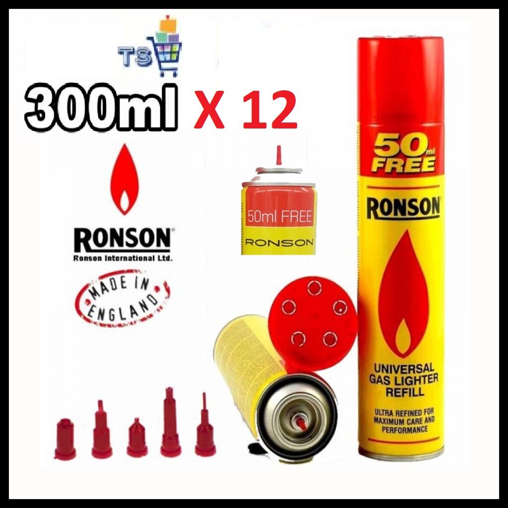 Ronson Universal Gas Lighter Refill 300ml High Quality Ultra Refined