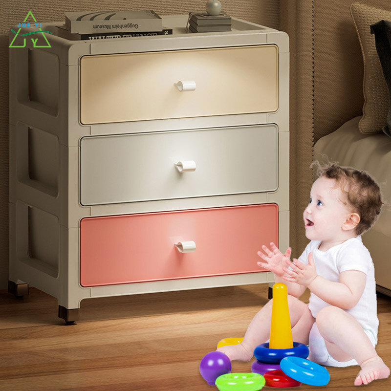 KS Multi-layer thickened storage cabinet 35 wide household storage box underwear slotted drawer-type plastic storage cabinet snack cabinet
