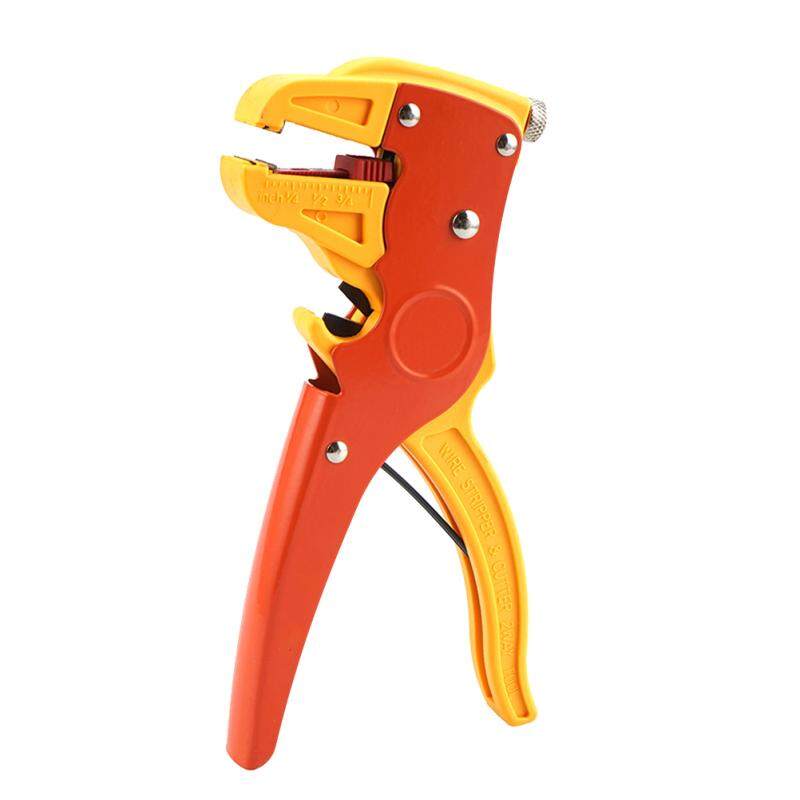 Hemoton Multifungsi Pengelupas Pemotong Kabel Kabel Cutter Crimper Pengupasan Kawat Otomatis Tang Potong Alat Untuk Industri Mekanik Listrik (orange) By Hemoton.