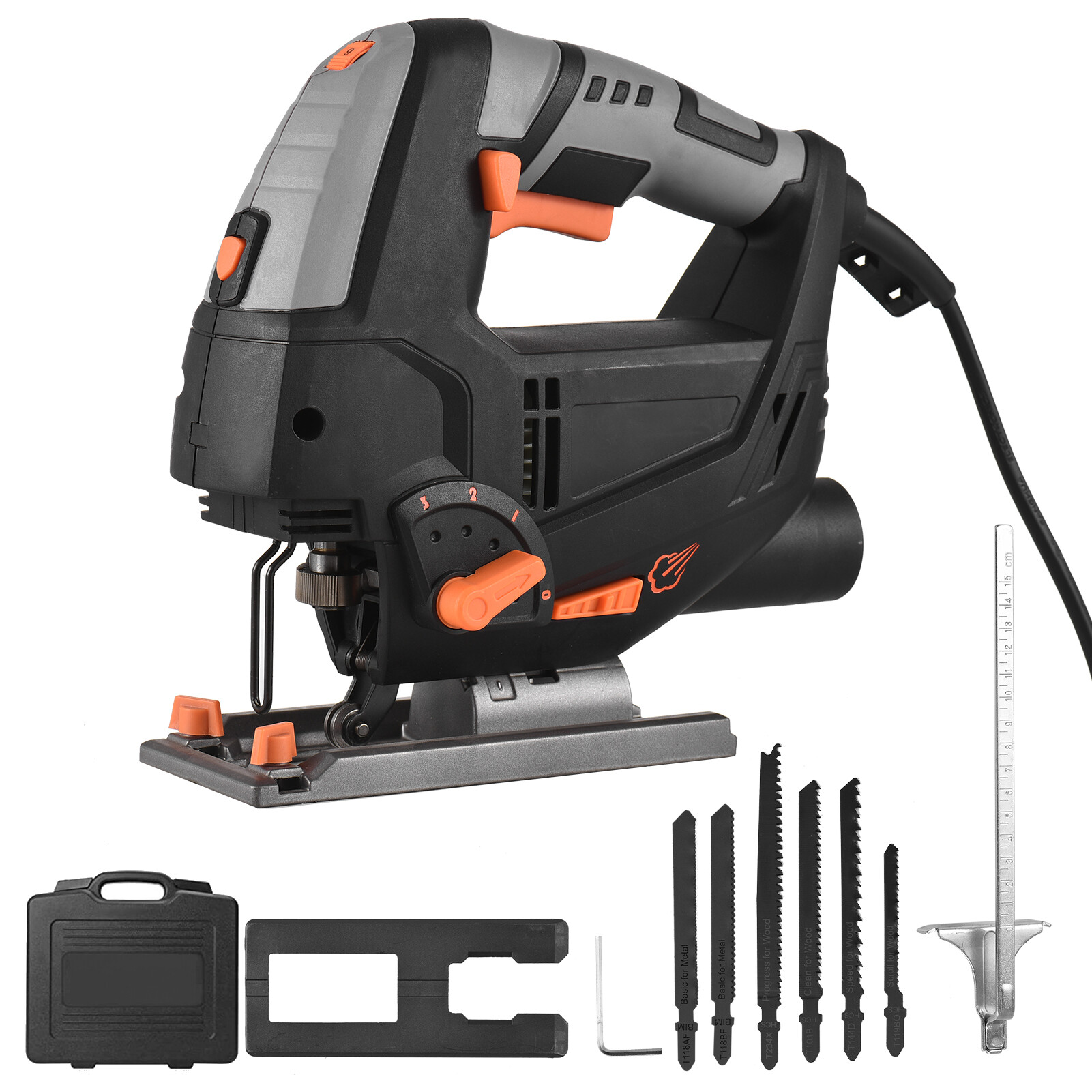 Cordless Jigsaw HYCHIKA Jig Saw, Jig Saw 800-3000SPM With