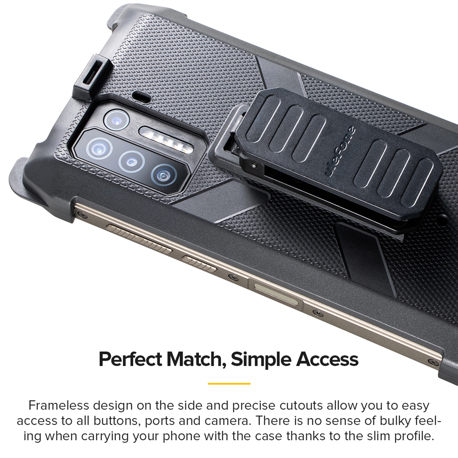 Ốp Bảo Vệ TPU + PC Đa Năng Cho Ulefone Armor 13 Ulefone Có Kẹp Lưng & Móc Đa Năng