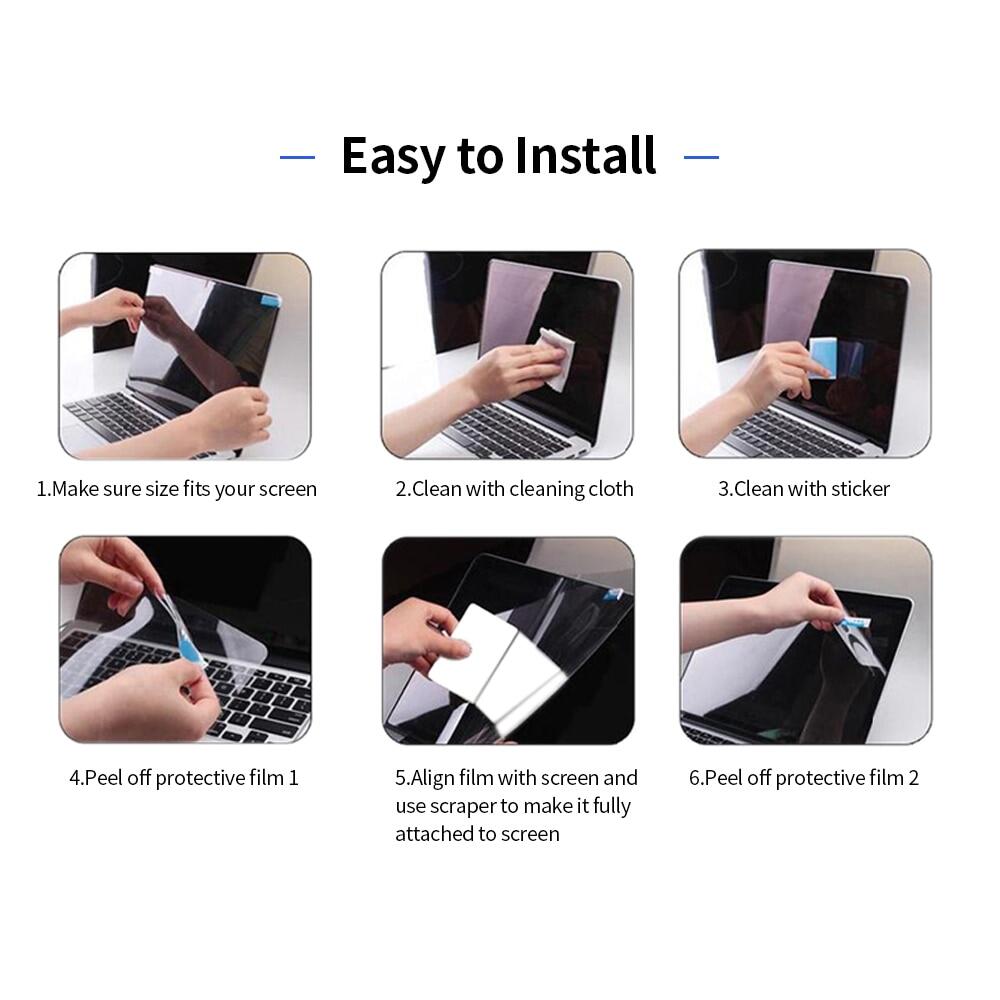 Blue Light Blocking Screen Protector High Transmittance/Anti UV&Glare Filter Screen Film For 13.3'' - 27'' Monitor Or Laptop