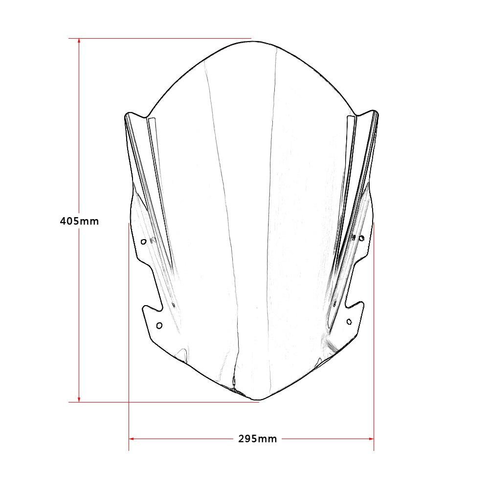 Allotmark Kính Chắn Gió Kính Chắn Gió Paraben, Dành Cho KTM RC 125 200 390 RC200 RC390 2014 2015 2016 2017 2018 2019 2020 2021 Phụ Kiện Xe Máy