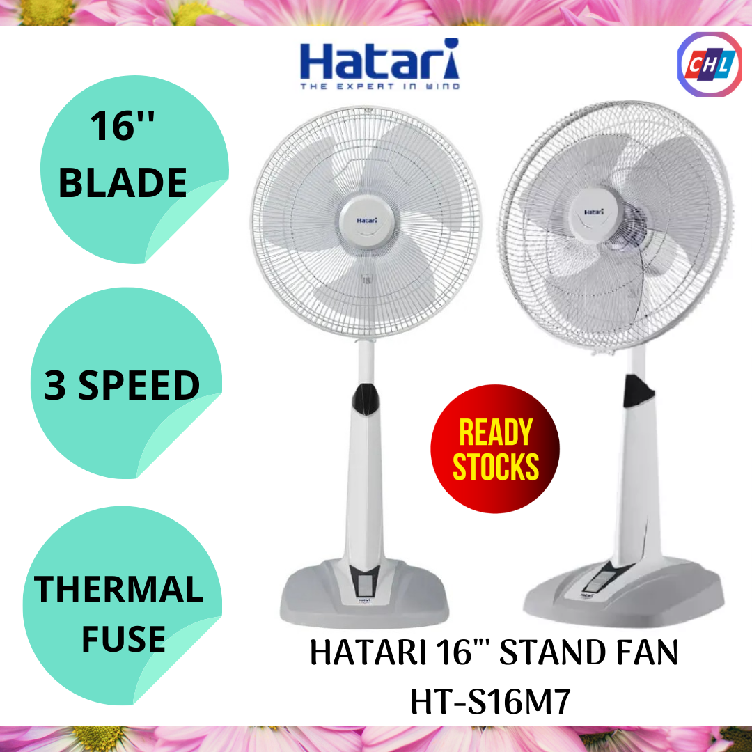 HATARI 16"' STAND FAN HTS16M7 (READY STOCK) Lazada