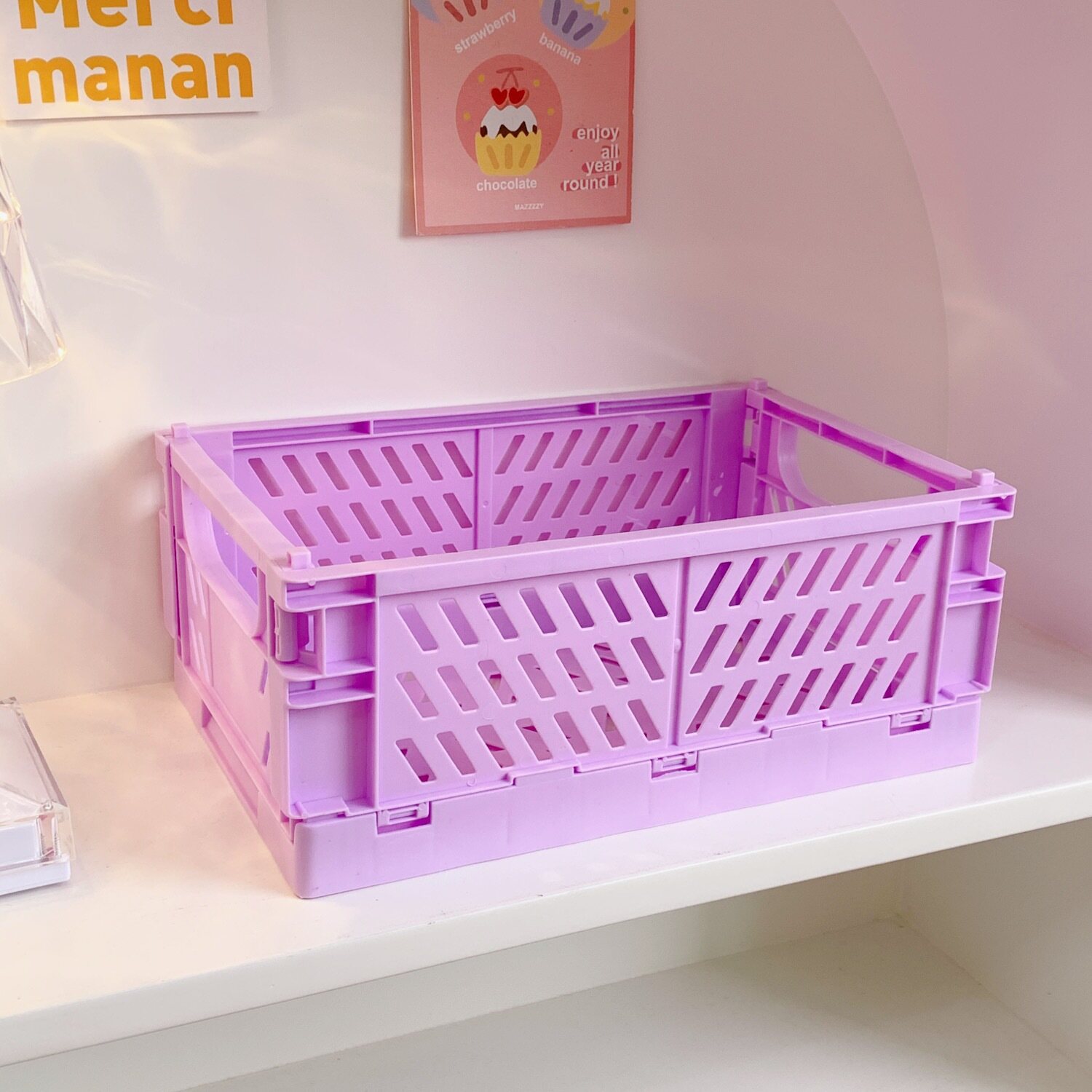 Rổ nhựa đựng đồ đa năng tiện lợi gấp gọn