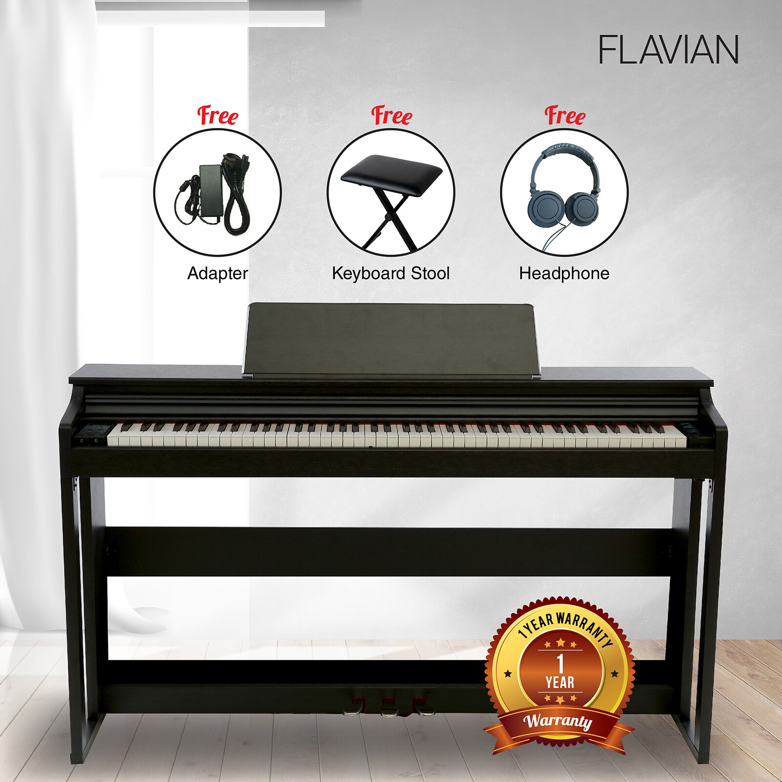 Flavian S 30 88 Keys Electric Digital Piano Free Piano Bench