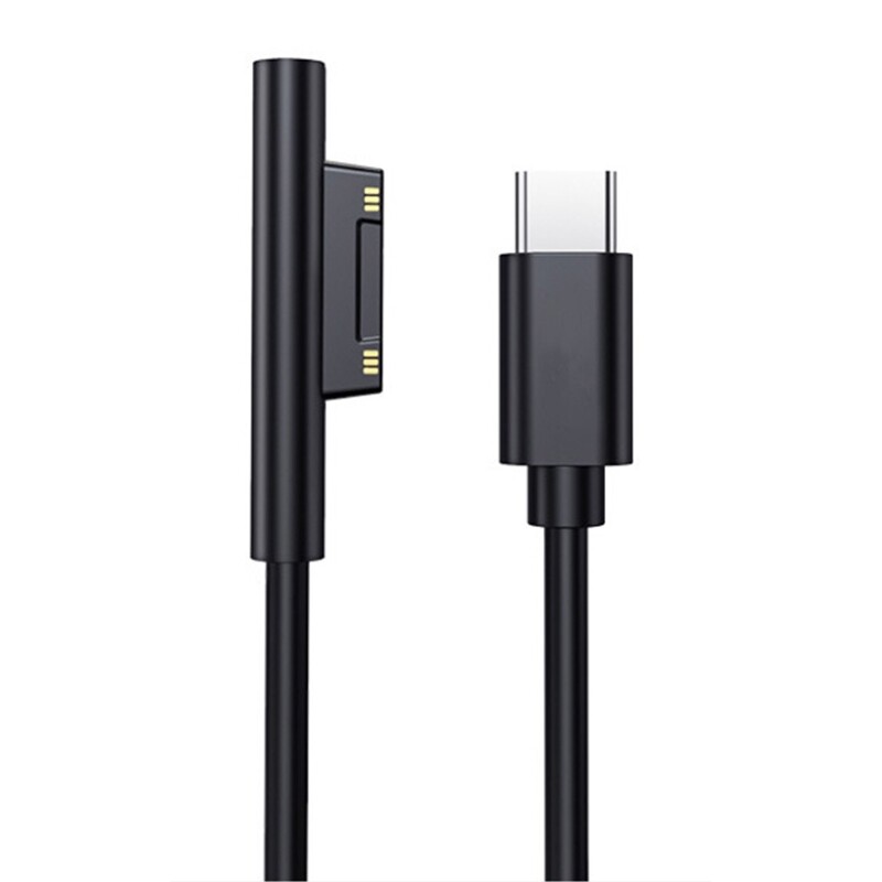 Bộ chuyển đổi nguồn sạc loại c 15v 3a cáp sạc nhanh pd, dành cho surface pro 7/6/54/3 150cm