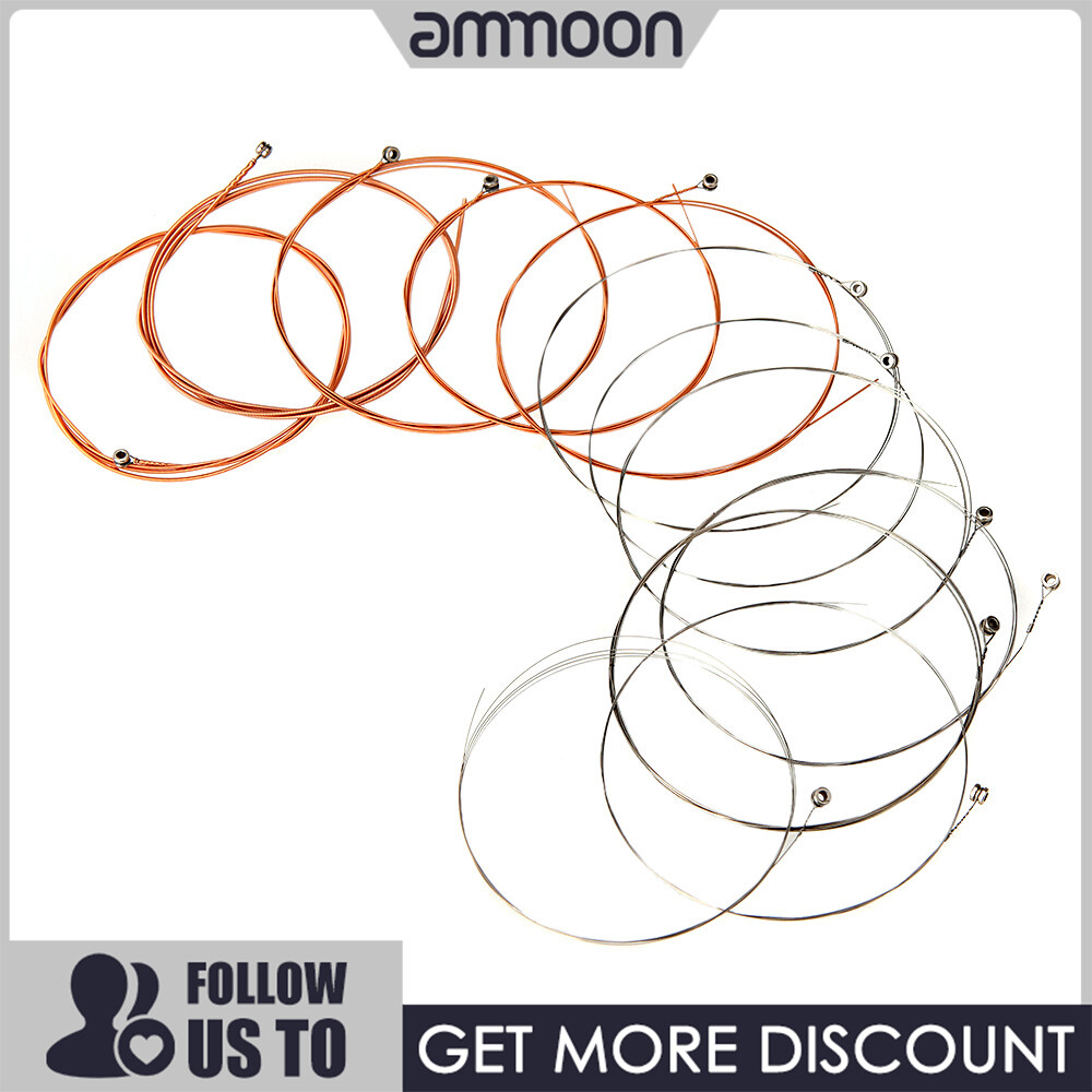 [ammoon]quà bí mật Alice 12PCS A2012 12-String Guitar String Stainless Steel Core Coated Copper Alloy Wound for Acoustic Folk Guitar